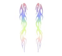Flame Stickers for | Decorative Stickers for Car | Flame Reflective Sticker for Car, Flame Racing Sports Stripe Decal for Golf Cart, Waterproof Decal Decoration