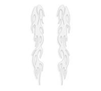 Flame Stickers - Night Visibility for Motorcycle with Reflective Coating | Waterproof Vinyl Material with Strong Adhesive Unique Car Decal Outdoor Safety Graphic for Trucks SUV Accessory Red