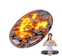 Flame Stone | Flame Relaxation Stone,Hand Sensory Toy, Natural Meditation Tool, Desktop Ornament for Fountain Decoration