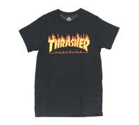 Flame Tee Black/Yellow Short Sleeve T-shirt - male - Thrasher - T-Shirts - Black - S - Tops S