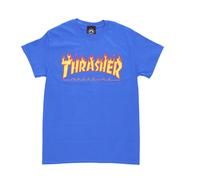 Flame Tee Royal Blue T-Shirt - male - Thrasher - T-Shirts - Blue - XL - Tops XL