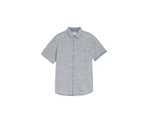 Flame-Textured Structured Shirt Tom Tailor Bleu L