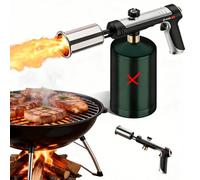 Flame Thrower Gun, Propane Torch Gun 3272°F with Adjustable Flame Control and Safety Lock, Professional Cooking Blow Torch for Searing Steak, Sous Vide, Crème Brûlée and BBQ