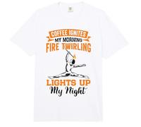 Flame Twirling Design for a Fire Dancer Comfort Colors Adult Heavyweight T-Shirt