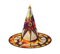 Flame War Horse Halloween Witches Hats Witch Headbands Wizard Hat Costume Accessories Cosplay for Party Masquerade Foldable 3 PCS