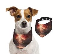 Flame Wings Double Sided Dog Bandanas - Cotton Reversible Pet Scarf for Small Large Dogs - Unique Print Puppy Accessories