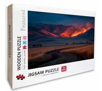 Flame Wooden Jigsaw Puzzles 48x32in, Mountain Jigsaw Puzzles 3000 Pieces for Adults with Box, Back Lettering Easy to Distinguish, Educational Challenging Game, Summer Decor, Beautiful Gifts, 9-9193
