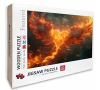 Flame Wooden Jigsaw Puzzles 61x41in, Wing Jigsaw Puzzles 5000 Pieces for Adults with Box, Back Lettering Easy to Distinguish, Educational Challenging Game, Summer Decoration, Beautiful Gifts, K-3217