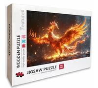 Flame Wooden Jigsaw Puzzles 70x41in, Animal Jigsaw Puzzles 6000 Pieces for Adults with Box, Back Lettering Easy to Distinguish, Educational Challenging Game, Summer Decoration, Beautiful Gifts, 9-7611