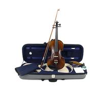 Flamed Maple Acoustic Violin Master Handmade Antique Violin Full Size 1/4,1/2,3/4,4/4 Ebony Parts W/Case Bow (Color : 1/2)
