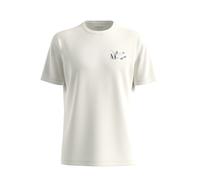 Flamed Yarn T-Shirt with Front Print and Round Neck s.Oliver Beige 2XL