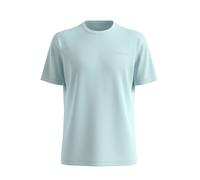 Flamed Yarn T-Shirt with Front Print and Round Neck s.Oliver Turquoise 2XL