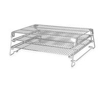 FlameDuty 21" 3-Tier Foldable Sliding Jerky Racks for Traeger, Pit Boss, GMG, Camp Chef and More Smoker Grills, 830"² Cooking Space Expansion Accessory for Barrel Pellet Grills