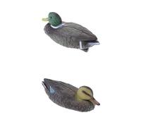 FLAMEER 1 Pair Floating Mallard Duck Decoys Hunting Shooting Bird Decoy Duck Vivid