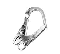 FLAMEER 25KN Climbing Scaffold Safety Snap Hook Automatic Lock Fall Arrest Protection 56mm Opening Gate