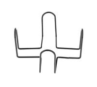 FLAMEER Iron Metal Coaster Holder Round or Square Coasters Cup Mats Wroght Iron Rack Shelf fot Hold Ceramic, Marble Stone, Agate, Cork, Felt, Silicone Cup Mat - 11.4x11.4x5.2cm