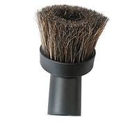 FLAMEER Replacement Round Dusting Brush Soft Horsehair Bristle Vacuum Attachment 32mm Black Brush for Most Brand Accepting Attachment - 38 mm Bristle-Long