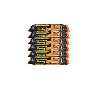 Flamefast 12 x Smokeless Firelogs Instant Lighting, Open Fire, Garden Chimineas 2hrs Burn, Environmentally Friendly