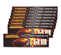 Flamefast Stove & Chimney Sweeping Log Helps to Remove Creosote, Soot and Tar Deposits (8 x Logs)