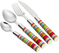 Flamefield Camper Smiles 16 Piece Stripe Cutlery Set