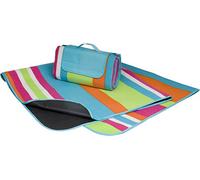 Flamefield Camper Smiles Stripe Picnic Rug - 150 x 135cm