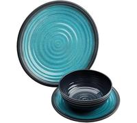 Flamefield Granite Grey Melamine 4-Piece Side Plate - Elegant Stone-Inspired Design, Ideal for Desserts & Appetizers, Durable & Break-Resistant, Dishwasher Safe, Perfect for Indoor & Outdoor Dining