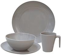 Seramika Melamine Dinner Set - Latte Flamefield - 16 Piece Premium Quality