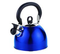 Flamefield Whistling Kettle Blue - Bright & Stylish, Durable Stainless Steel, Heat-Resistant Handle, Versatile for All Stovetops, Ideal for Home & Outdoor, Striking Blue Finish, Precise Whistle Signa