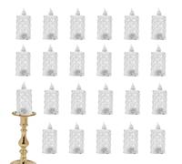 Flameless Battery Operated Candles - LED Candle Lamp in , Scented Light Warmer | Remote Controlled Candle Centerpieces, Long Lasting for Party, Christmas, Halloween, Wedding, Decoration