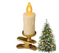 Flameless Candle,Cone-Shaped LED Clip Candle | Cone-Shaped Clip Candlelight for Home, Festival, Bedroom, Wedding, Party, Garden
