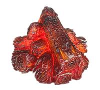 Flameless Fireplace Light With Realistic Log Wood Burning Flame - Artificial LED for Festival, Home - Battery Powered (Batteries Not Included)