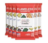 Flameless Food Warmers (6 Pack) - Disposable Pads to Keep Food Warm - Half Size Pan Warmers for Catering, Buffet, Parties & Chafing Dishes