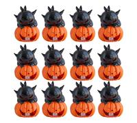 Flameless Halloween Candles | 12 Pieces Flickering Halloween Candles | Flicker Effect Battery Operated Decoration for Home Christmas Dinner Wedding