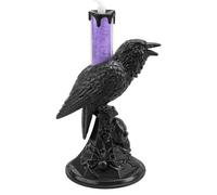 Flameless Halloween Crow Candle Halloween Party, Trick Or Treat Purple