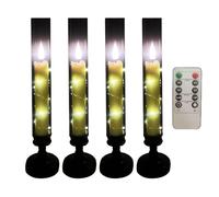Flameless LED Candles, Electric Dancing Lights with Remote Control, Decorative Atmosphere Light, Indoor Decoration for Festivals, Weddings, Banquets and Dining Tables