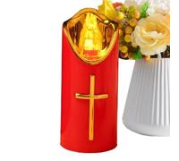 Flameless LED Candles | Home Decoration Lights for Parties and Graves, Flickering Electric Candles | for Churches Bedside Tables Bedroom Living Room Garden