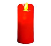 Flameless Red LED Candle - Moving Flame, Battery Operated, Flickering Tea Lights, Realistic Dancing LED Flames for Table Decoration
