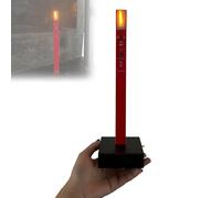Flameless Taper Candles with Flickering Flame LED Light, Rechargeable Decorative Ambient Lamp for Bedroom, Living Room, Wedding Centerpiece & Table Decorations