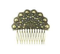 FLAMENCO FAN SHAPE COMB (AGED GOLD)
