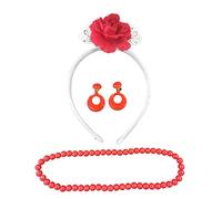 Flamenco Set Flower Headband, Earrings and Necklace for Girls, UNICO, FLOWER