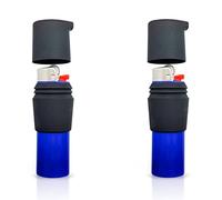 FlameNest x2 Pack - Waterproof BIC Lighter Case for Hiking, Camping, Travel, and Emergency Preparedness