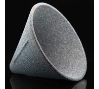 Flameora Ceramic Stone Material One-piece Baked Non-porous Tea Strainer - Loose Tea Straining Stepper - Coffee Precision Filter - Good Companion for Teapots (L)