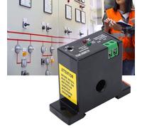 Flameproof Adjustable AC Current Sensing Switch, Self-Powered, 0.2-30A Range, 40-400Hz, IP30, for Industrial Automation, DIN Rail Mount(Normally Open)