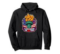 Flames Burning for 250 Years Pullover Hoodie