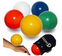 Flames N Games Juggle Dream Practice Contact Ball + Suede Bag - Pro Contact Balls for all Abilities. Available in 3 sizes and 5 colours!! (Yellow, 100mm)