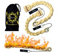Flames N Games Plaited Snake Fire Poi 'Python' set + Travel Bag (Python)