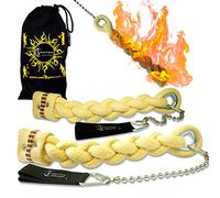 Flames N Games Plaited Snake Fire Poi 'Viper' Set + Flames N Games Travel Bag (Viper)