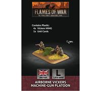 Flames Of War: Airborne mmg Platoon (X4 Plastic) - Brand New And Sealed