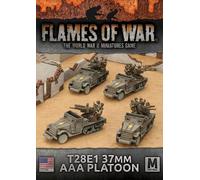 Flames of War - American - T28E1 37mm AAA Platoon (4x Plastic/Resin/Metal)