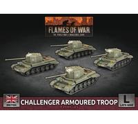 Flames of War - British - Challenger Armoured Troop (x4, Plastic)